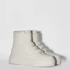 BERSHKA Bottines*Baskets montantes homme Écru