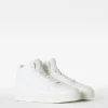 BERSHKA Bottines*Baskets montantes homme Blanc