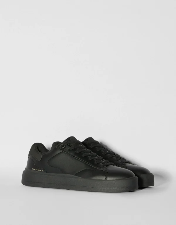 BERSHKA Basiques*Baskets unies homme Noir