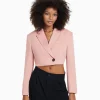 BERSHKA Blazers*Blazer tailoring cropped serge Rose