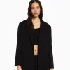 BERSHKA Vêtements*Blazer tailoring loose fit coupe féminine Noir