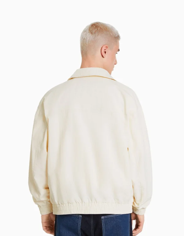 BERSHKA Blousons et manteaux*Blouson léger effet nylon Marine