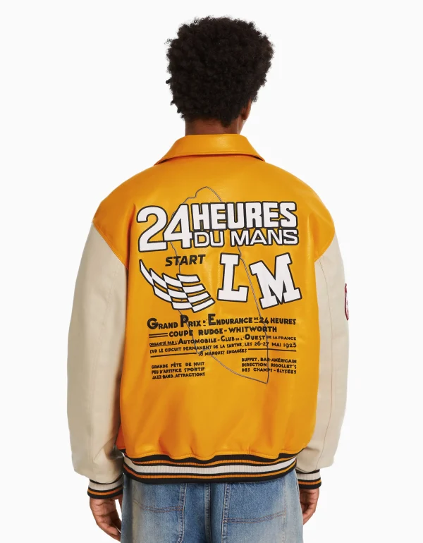 BERSHKA Blousons et manteaux*Blouson racing 24h LE MANS Jaune