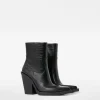 BERSHKA Cowboy*Bottines talon cowboy Noir