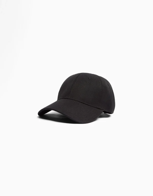 BERSHKA Accessoires*Casquette basique Noir