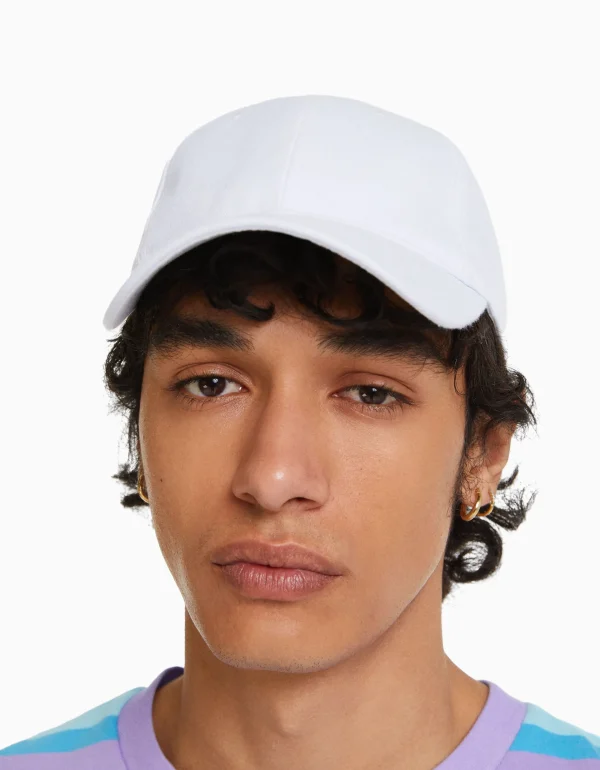 BERSHKA Tout voir*Casquette basique Blanc