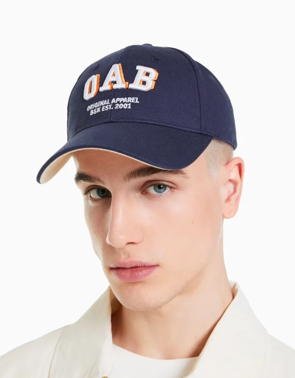 BERSHKA Tout voir*Casquette varsity Marine