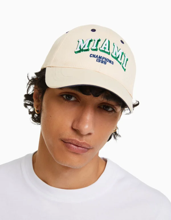 BERSHKA Tout voir*Casquette varsity Marine