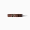 BERSHKA Tout voir*Ceinture large effet cuir Marron