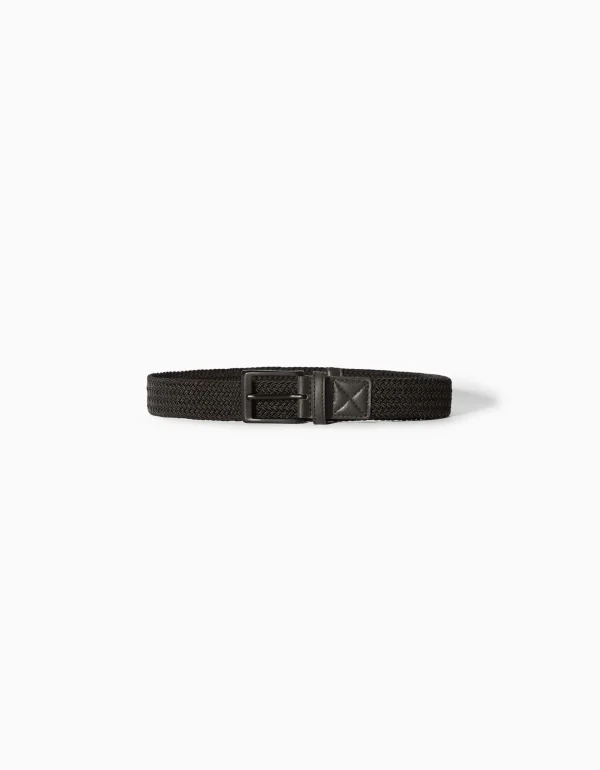 BERSHKA Tout voir*Ceinture tressée similicuir Marine