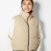 BERSHKA Vestes*Gilet cropped sans manches réversible Grenade