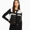 BERSHKA Vestes*Gilet sans manches racing similicuir Noir