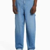 BERSHKA Vêtements*Jean baggy carpenter Bleu lavé