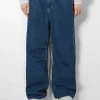 BERSHKA Pantalons et jeans*Jean parachute Bleu