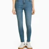 BERSHKA Jeans*Jean skinny taille haute Bleu