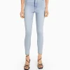 BERSHKA Jeans*Jean skinny taille haute Bleu