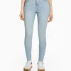 BERSHKA Jeans*Jean skinny taille haute Bleu