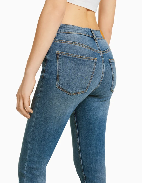 BERSHKA Jeans*Jean skinny taille haute Bleu