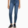 BERSHKA Jeans*Jean skinny taille très haute Bleu