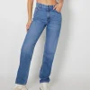 BERSHKA Jeans*Jean straight Bleu