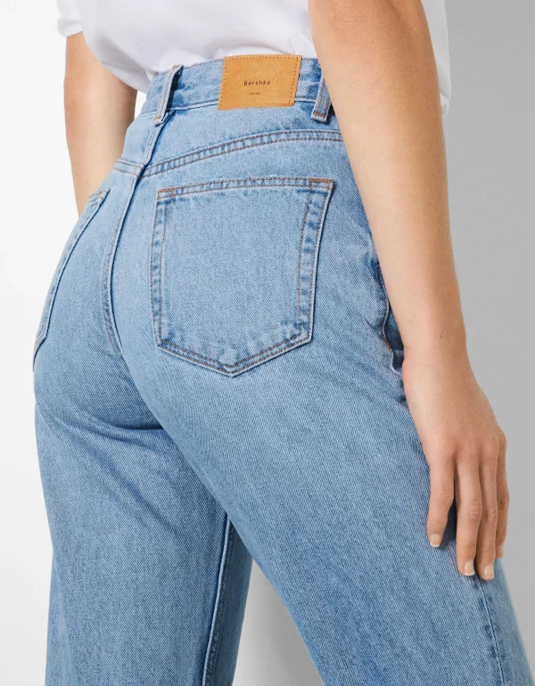 BERSHKA Jeans*Jean straight Bleu