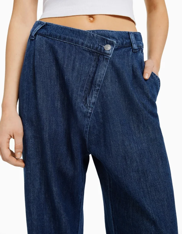 BERSHKA Jeans*Jean tailoring Bleu