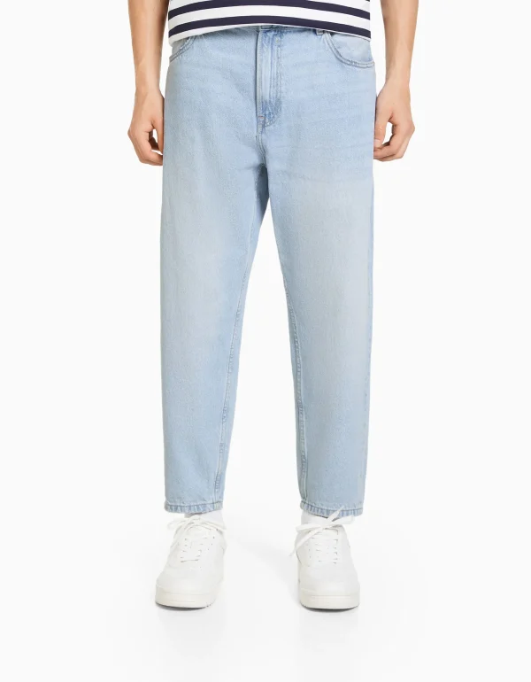 BERSHKA Jeans*Jeans loose Bleu clair