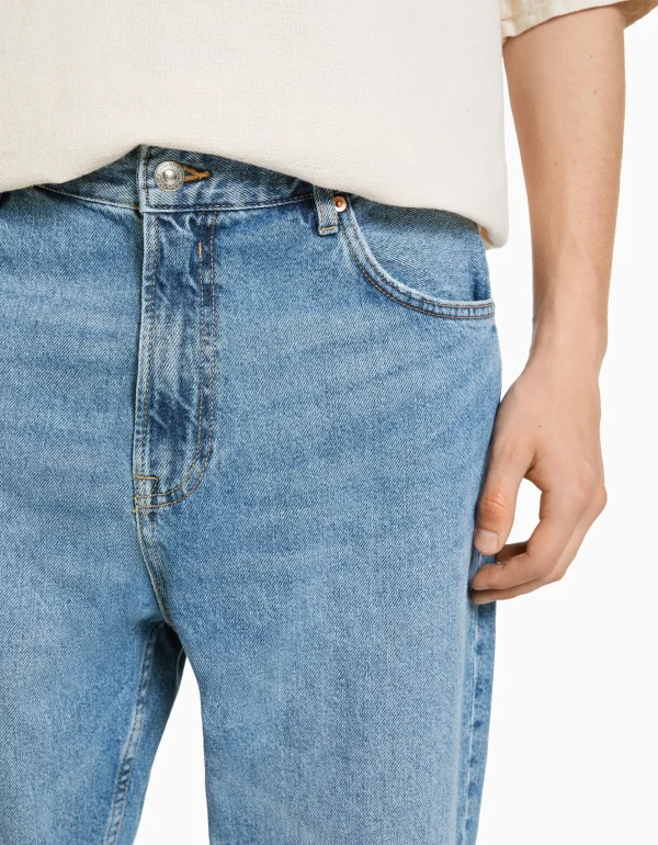 BERSHKA Jeans*Jeans loose Bleu clair