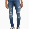 BERSHKA Jeans*Jeans super skinny déchirés Bleu