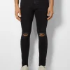 BERSHKA Jeans*Jeans super skinny déchirés Bleu