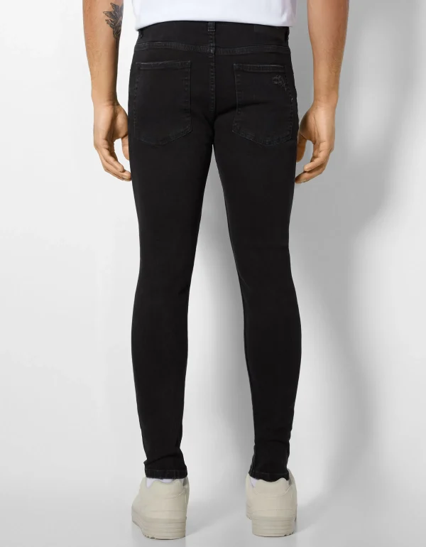 BERSHKA Jeans*Jeans super skinny déchirés Bleu