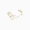 BERSHKA Tout voir*Lot 8 boucles d’eilles anneaux ear cuff pierres fantaisie croix Or