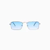 BERSHKA Lunettes*Lunettes de soleil carrées Bleu