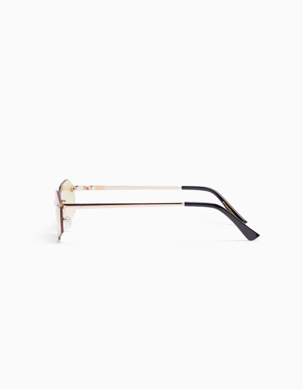 BERSHKA Lunettes*Lunettes de soleil sans monture Orange