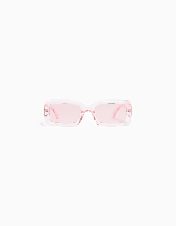 BERSHKA Vêtements*Lunettes de soleil transparentes Rose