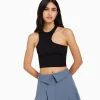 BERSHKA Vêtements*Minijupe tailoring plissée Noir