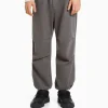 BERSHKA Vêtements*Pantalon parachute coton Gris