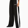 BERSHKA Vêtements*Pantalon straight bande latérale Noir