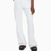 BERSHKA Vêtements*Pantalon straight cargo réglable Blanc