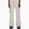 BERSHKA Pantalons*Pantalon straight cargo réglable Blanc