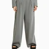 BERSHKA Pantalons*Pantalon tailoring Gris