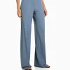 BERSHKA Vêtements*Pantalon tailoring wide leg passants Marine