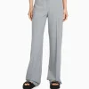 BERSHKA Pantalons*Pantalon wide leg passants Gris