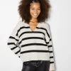 BERSHKA Maille*Pull col polo Noir