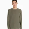 BERSHKA Vêtements*Pull col rond Vert