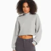 BERSHKA Maille*Pull cropped Vert