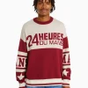 BERSHKA Vêtements*Pull jacquard 24h LE MANS Rouge