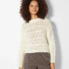 BERSHKA Maille*Pull rustique Écru