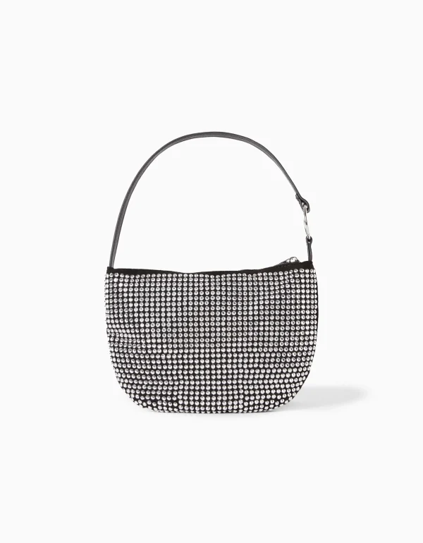 BERSHKA Party*Sac anse strass Noir