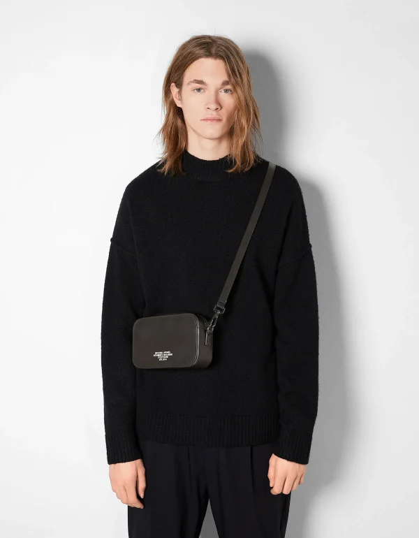 BERSHKA Tout voir*Sac bandoulière rigide Noir